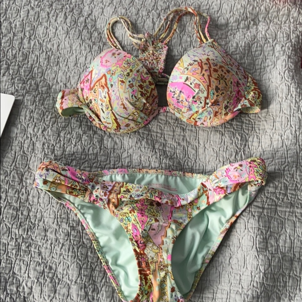 Victoria Secret Bikini with 2 matching bottoms
